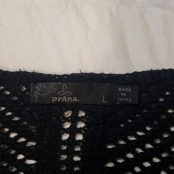 Black Prana Getup Cotton Knit Sweater - Picture 3 of 8